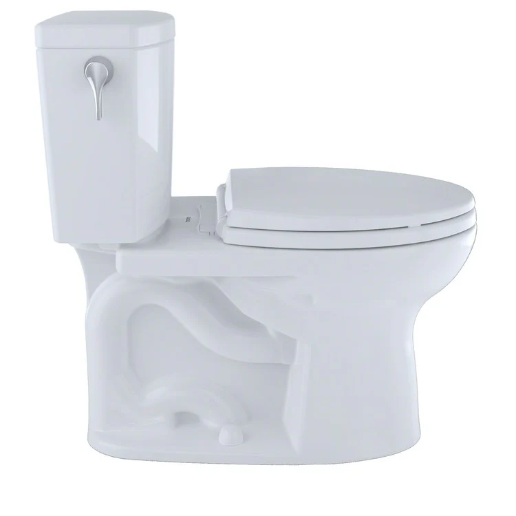 Toilet Drake II 2 Pieces Universal Height Cotton Elongated ADA 30 Inch 1.0 Gallons per Flush Right Hand Chrome Less Seat - Frankwebs