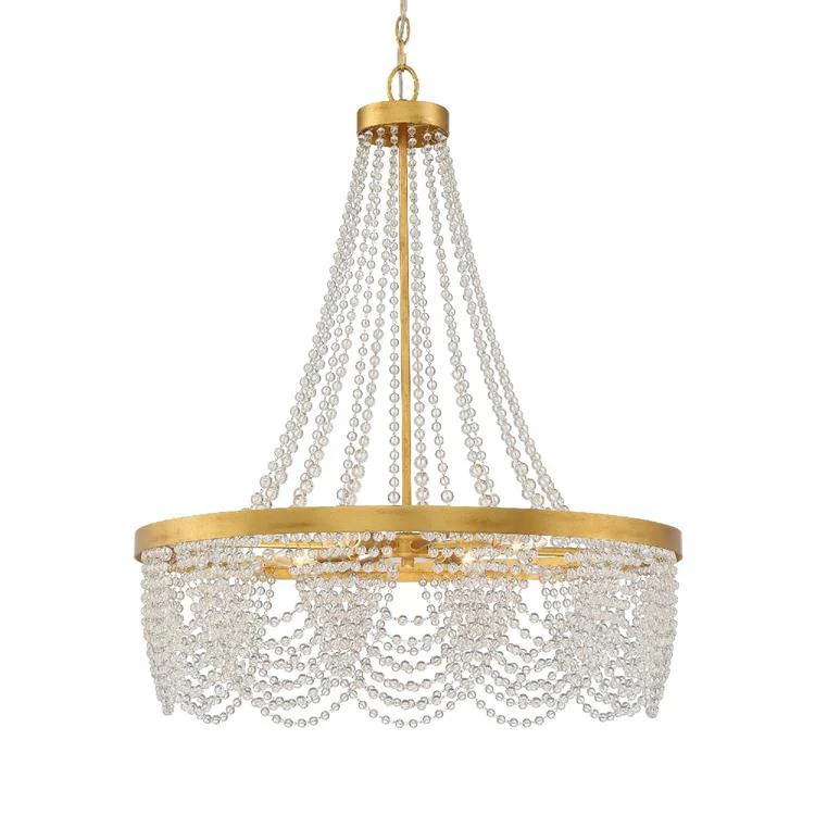 Fiona Four-Light Chandelier with Beads - Frankwebs