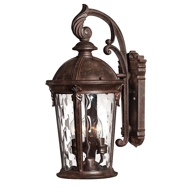 Windsor Three-Light Small Wall-Mount Lantern - Frankwebs