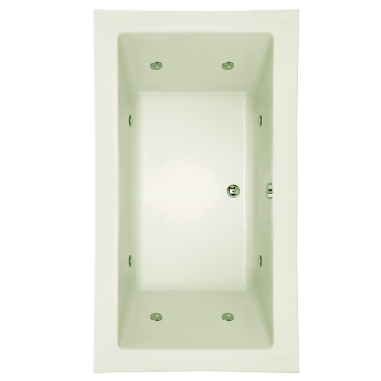 Whirlpool Tub Designer Collection Kayla 74 x 42 x 22 Inch Center Drain Bone Rectangle - Frankwebs