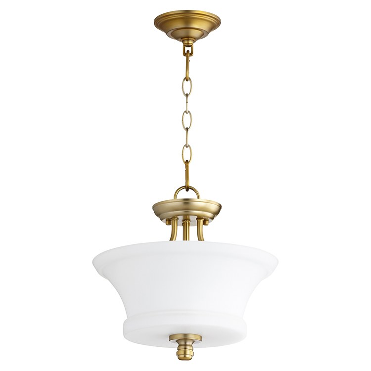 Rossington Two-Light Convertible Semi-Flush Mount Ceiling Fixture/Pendant - Frankwebs
