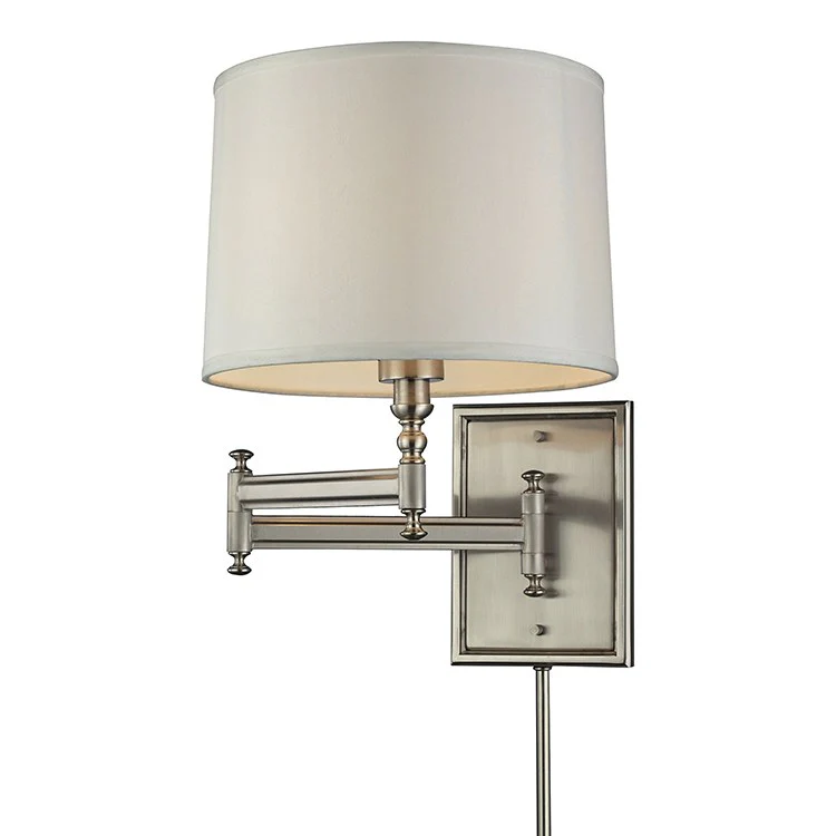 Swing Arms Single-Light Swing Arm Wall Sconce - Frankwebs