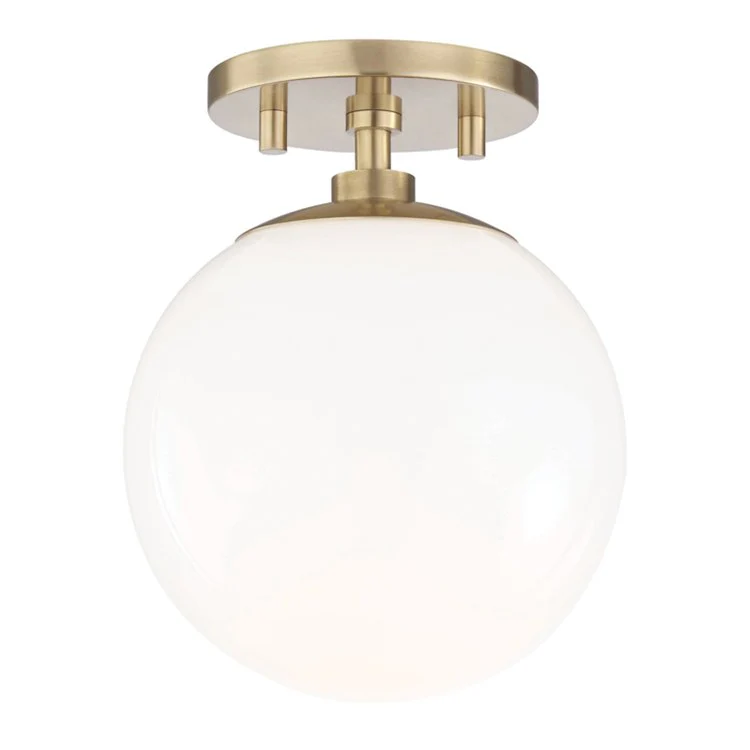 Stella Single-Light Semi-Flush Mount Ceiling Fixture - Frankwebs