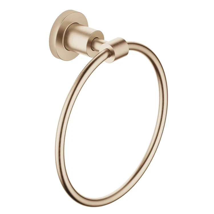 Towel Ring TARA Round Brushed Platinum 3-1/8 Inch - Frankwebs