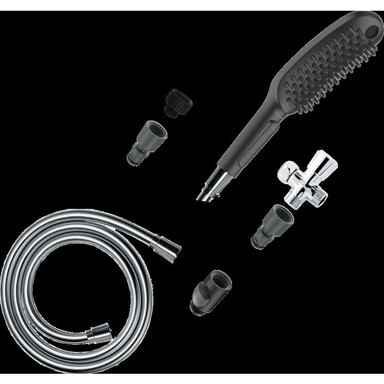 Handshower Dog Shower Bundle Black 3 Function 1.75 Gallons per Minute - Frankwebs