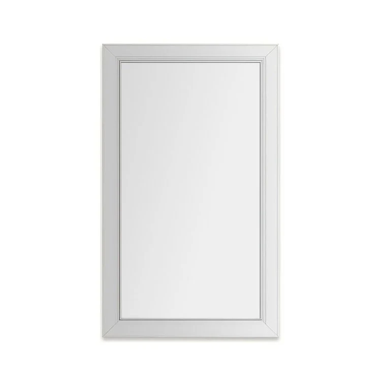 Medicine Cabinet Main Line 24 x 40 Inch 1 Doors Framed Mirror Brushed Black Flat Top Merion Frame Slow Close Hinges 4 Inch - Frankwebs