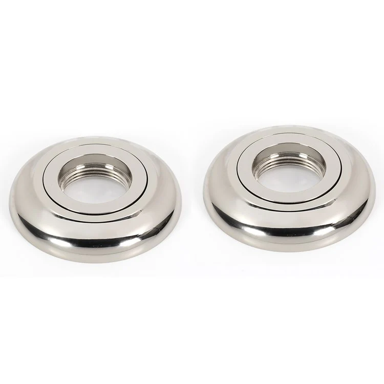 Grab Bar Bracket Royale Bath Round 3 x 3 Inch Unlacquered Brass ADA - Frankwebs