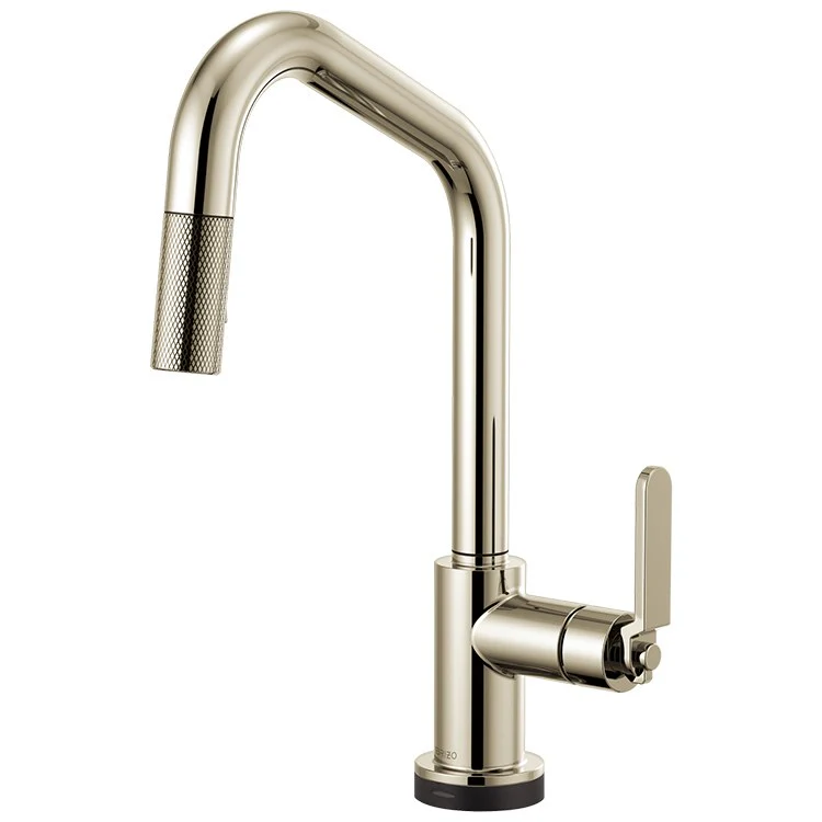 Litze Single Handle SmartTouch Pull Down Faucet with Angled Spout/Industrial Handle - Frankwebs