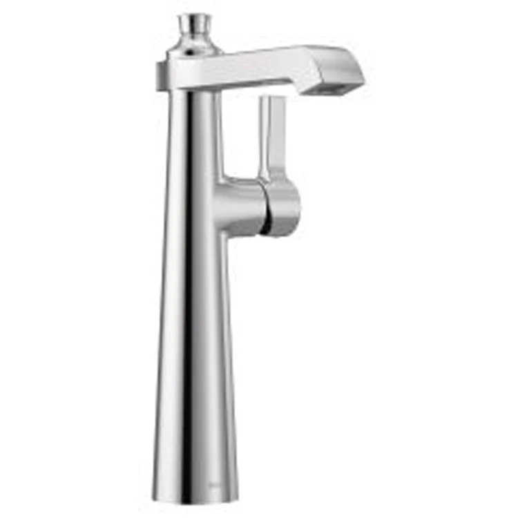 Vessel Faucet Flara Lavatory 1 Lever ADA Polished Nickel 1.2 Gallons per Minute High Arc Less Drain - Frankwebs