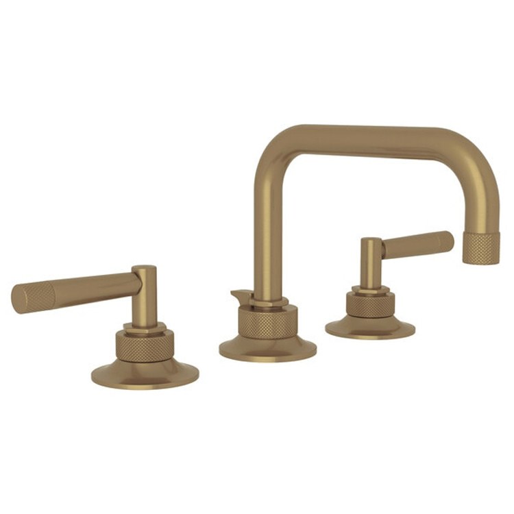 Lavatory Faucet Graceline Widespread 2 Metal Lever Satin Nickel 1.5 Gallons per Minute U-Spout - Frankwebs