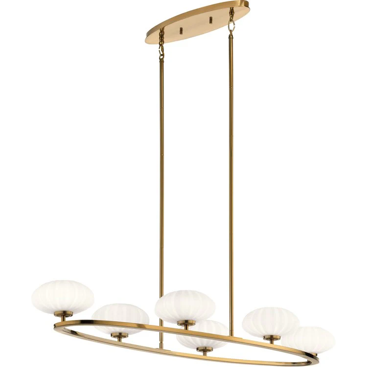 Pim Six-Light Oval Chandelier - Frankwebs
