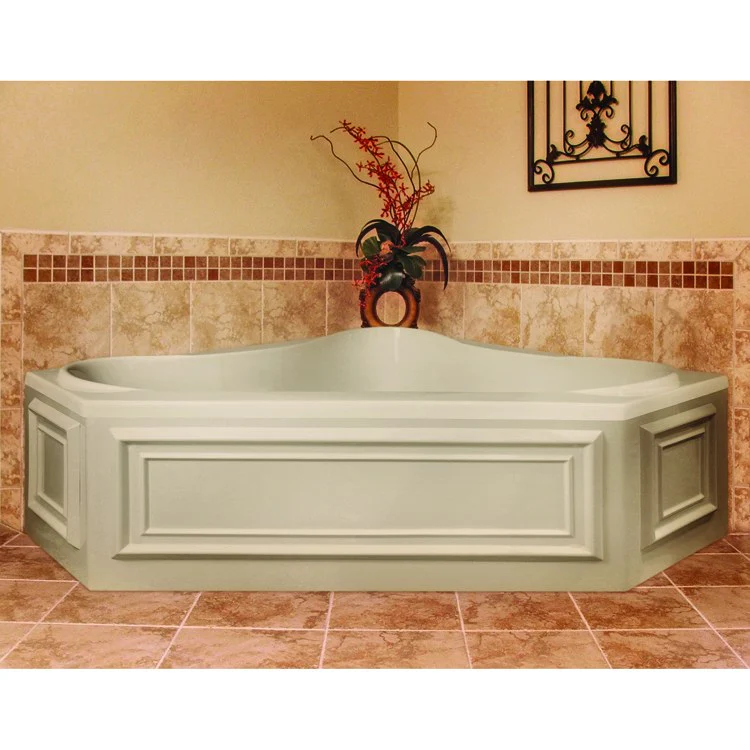 Soaking Tub Designer Collection Erica 60 x 60 Inch Tub Only Center Biscuit Acrylic - Frankwebs