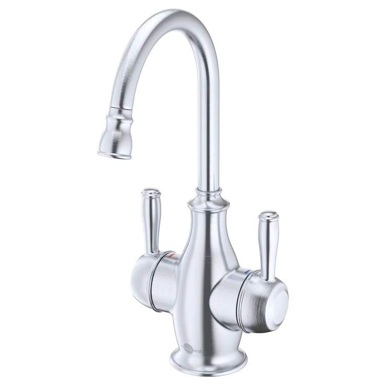 Water Dispenser Showroom Traditional 2010 Instant 2 Lever ADA Gooseneck Swivel 360 DEG Arctic Steel - Frankwebs