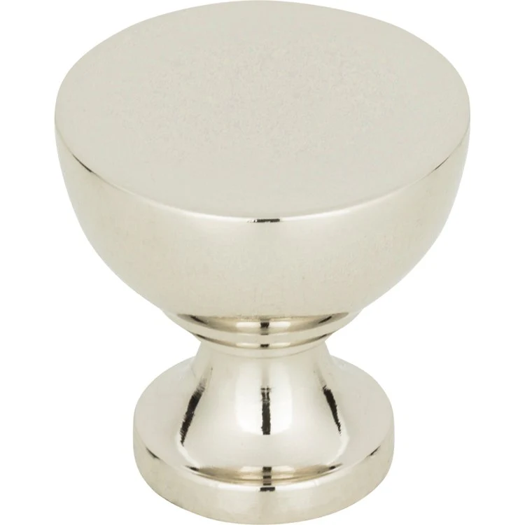 Knob Atlas Shelley Round Polished Chrome Zinc Alloy 1-1/4 Inch - Frankwebs
