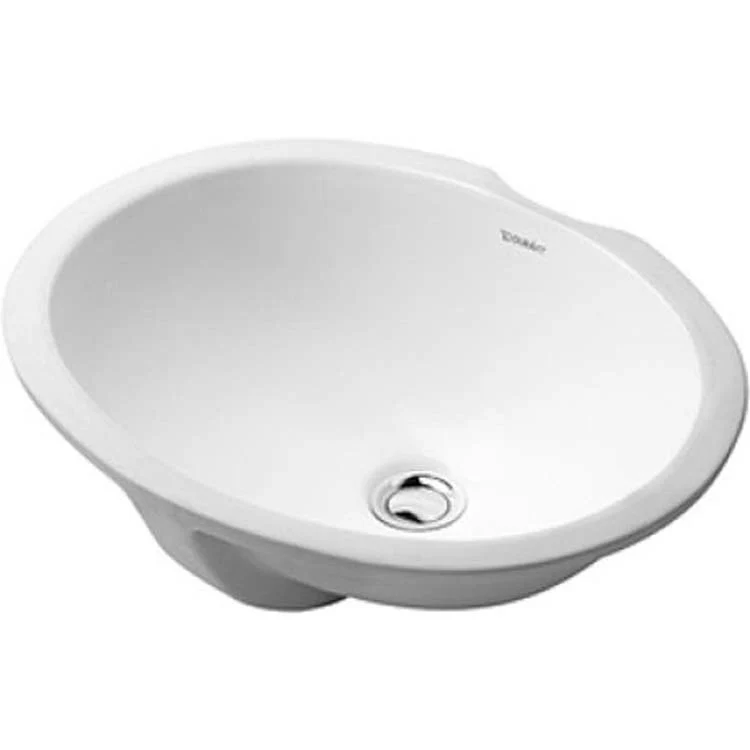 Lavatory Sink Dune Undermount with Overflow 16-3/8 x 22-5/8 Inch Round White - Frankwebs