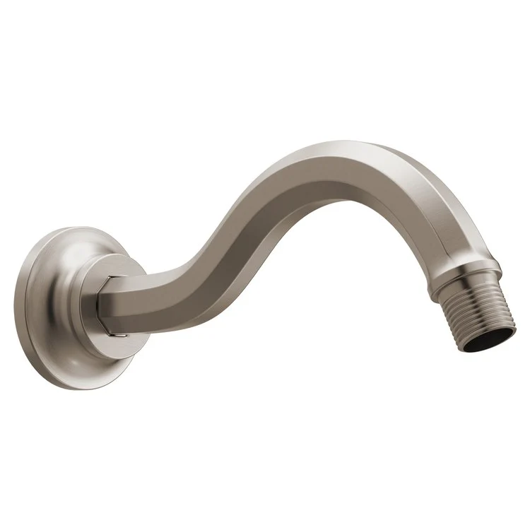 Shower Arm Beauclere with Flange Brilliance Black Onyx 1/2 IN NPT Brass Wall Mount - Frankwebs