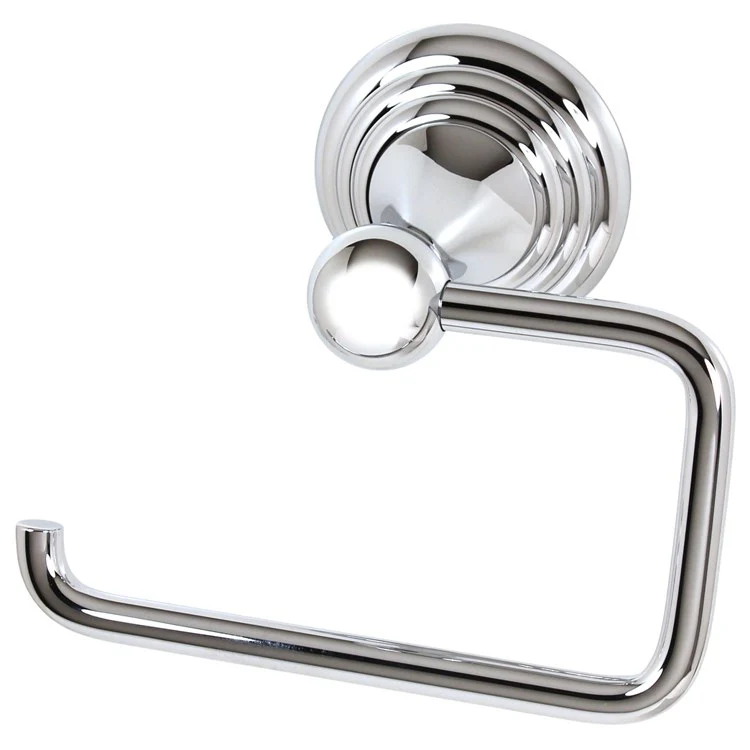 Toilet Paper Holder Embassy Bath Single Post Polished Chrome Brass 5-1/2 Inch 3-1/4 Inch Wall Mount - Frankwebs