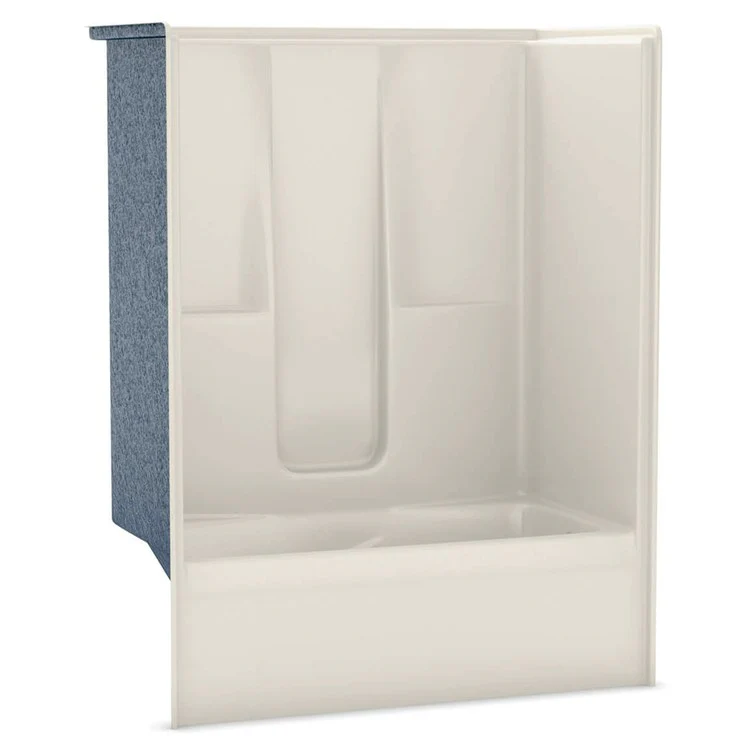 Tub and Shower Module 60 x 33 x 77 Inch AcrylX Right Hand White - Frankwebs