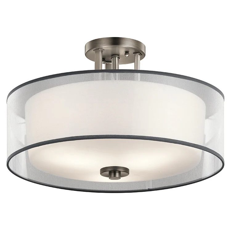 Tallie Three-Light Semi-Flush Mount Ceiling Fixture - Frankwebs