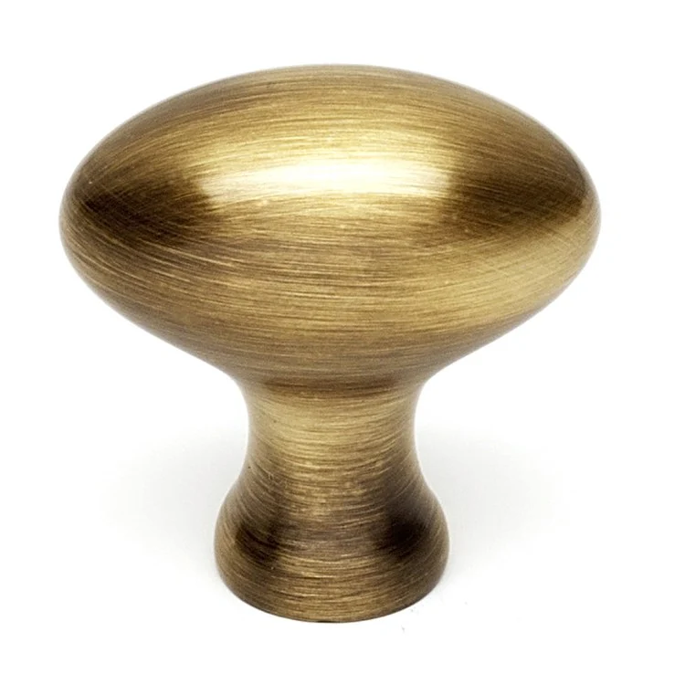 Knob II Collection Egg Antique English Brass 1-1/4 Inch 1-1/4 Inch 1/2 Inch - Frankwebs