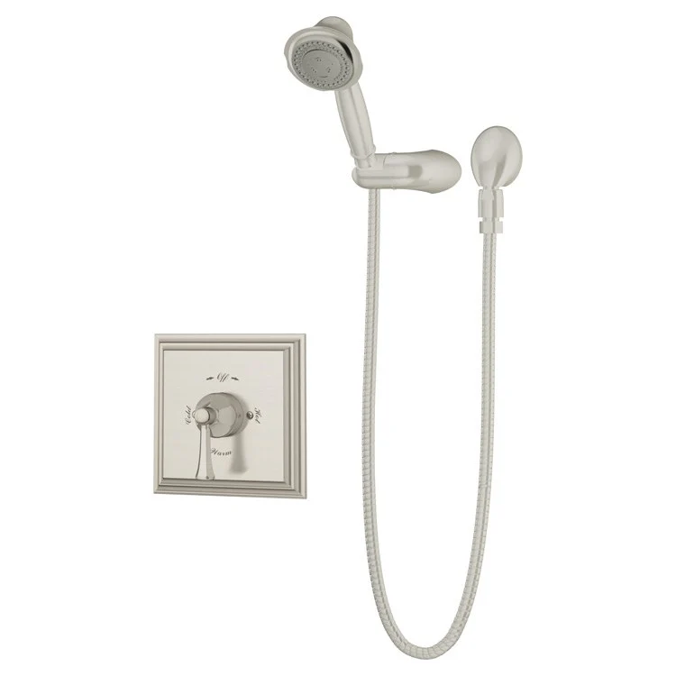 Handshower Trim Canterbury Square 1 Lever Satin Nickel 3 Function 1.5 Gallons per Minute - Frankwebs
