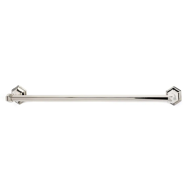 Towel Bar Nicole Bath 24 Inch Polished Nickel Brass 3-1/8 Inch - Frankwebs