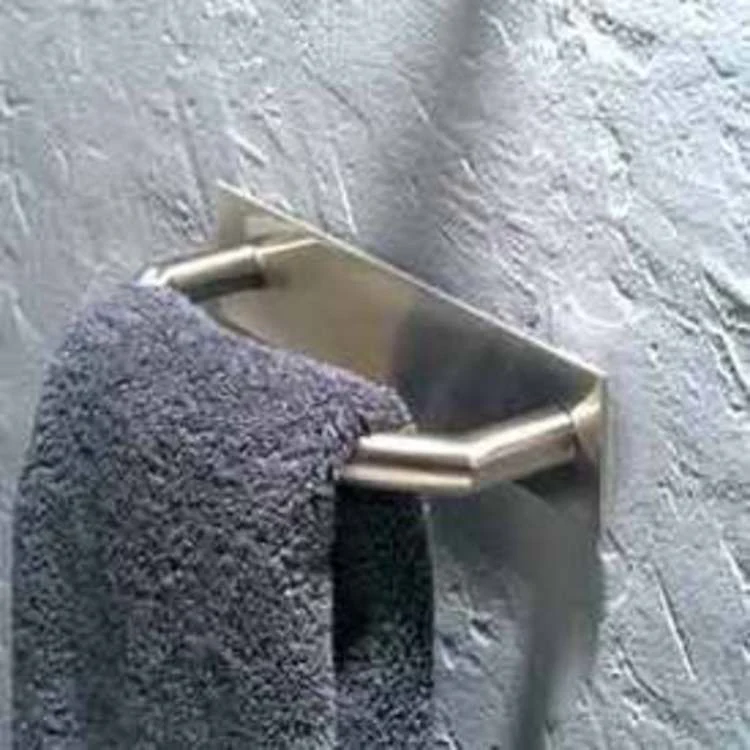 Towel Ring Surface 8-13/16 Inch Outwardly Curved Satin Nickel Brass 3-15/16 Inch - Frankwebs