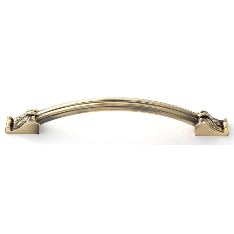 Pull Fiore Oversized Polished Antique Brass 8 Inch 10 Inch 1-5/8 Inch - Frankwebs