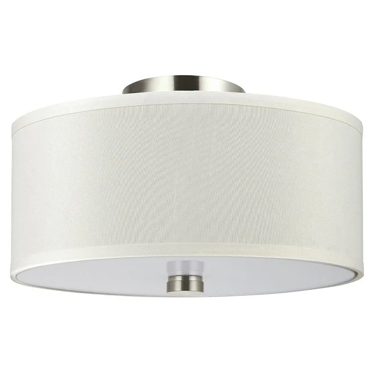 Dayna Two-Light Convertible Flush/Semi-Flush Mount Ceiling Fixture - Frankwebs