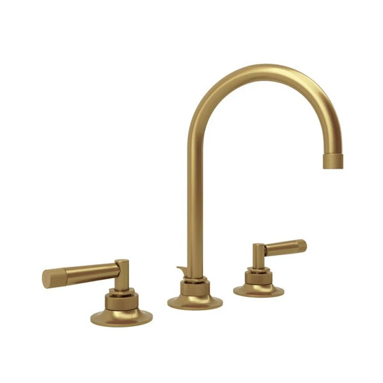 Lavatory Faucet Graceline Widespread 2 Metal Lever Satin Gold 1.5 Gallons per Minute C-Spout - Frankwebs