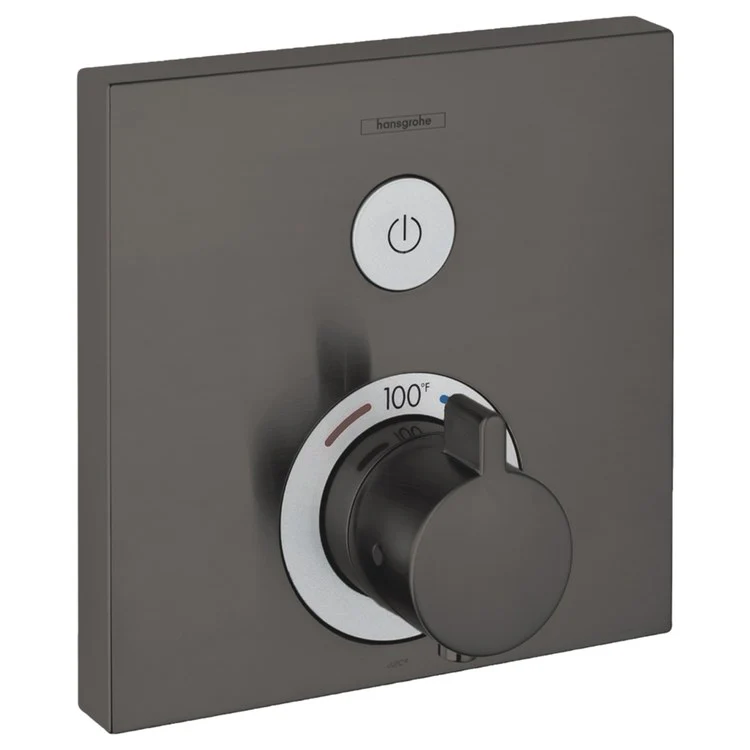 Thermostatic Trim ShowerSelect Square 1 Function 1 Lever Brushed Bronze ADA for Rough-In Valve with Service Stops 01850181 7.0 Gallons per Minute Escutcheon Handle Metal - Frankwebs