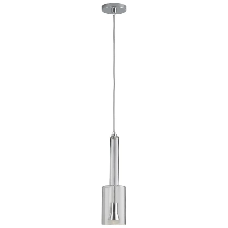 Spindle Single-Light LED Mini Pendant with Clear Glass Shade - Frankwebs