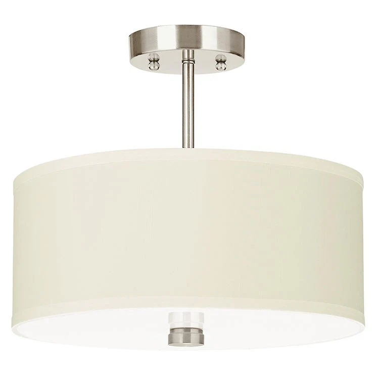 Dayna Two-Light LED Convertible Flush/Semi-Flush Mount Ceiling Fixture - Frankwebs