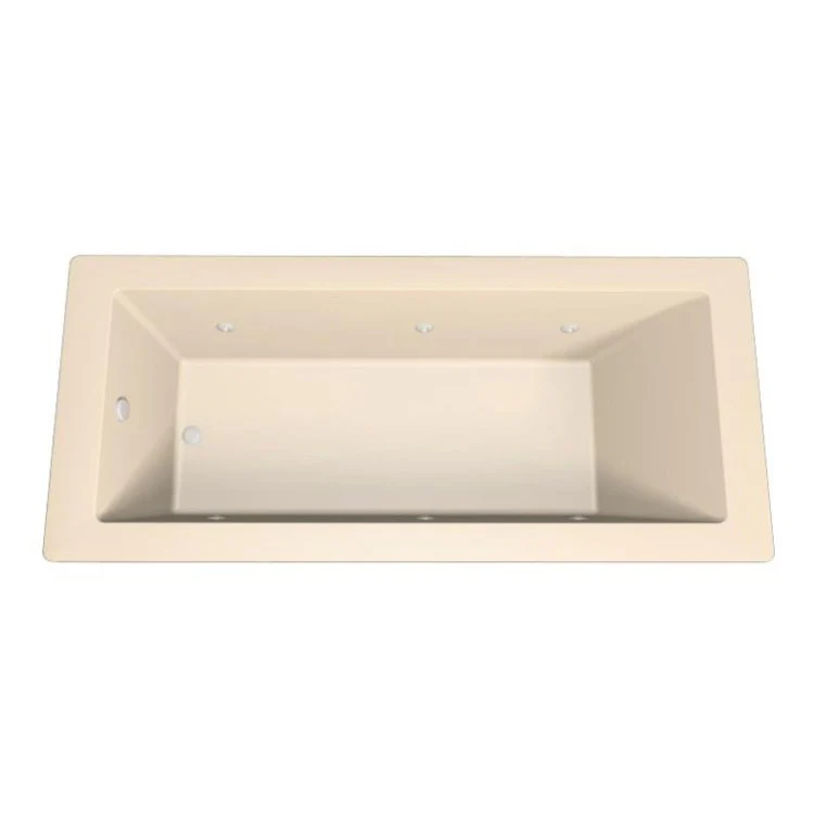 Combination Tub Designer Collection Lacey 72 x 36 x 20 Inch Drop-In End Drain Bone Rectangle - Frankwebs