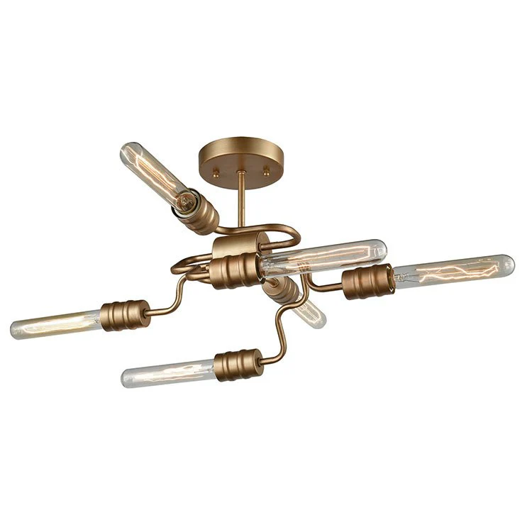 Transit Six-Light Semi-Flush Mount Ceiling Fixture - Frankwebs