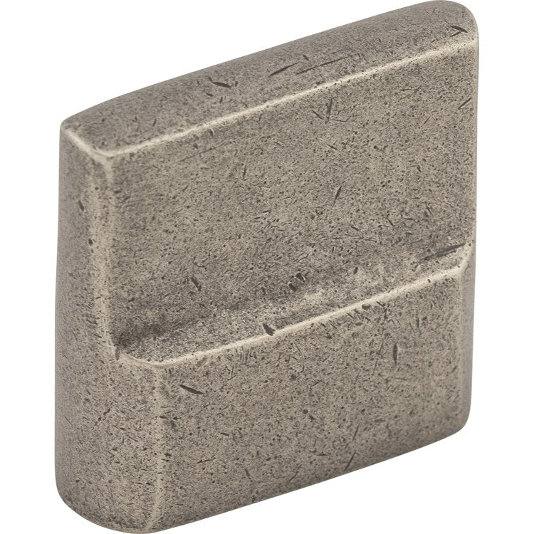 Knob Aspen Flat Sided Silicon Bronze Light Bronze 1-3/8 x 5/8 x 1-4/9 Inch 1-4/9 Inch - Frankwebs