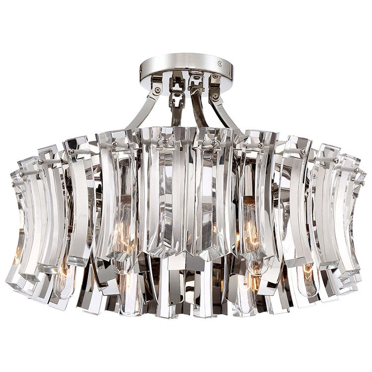 Elegance Royale Six-Light Semi-Flush Mount Ceiling Fixture - Frankwebs