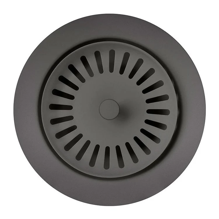 Disposal Flange Decorative Anthracite 3-1/2 Inch Stainless Steel for Drains with 3-1/2 Inch Connection 4-1/2 Inch - Frankwebs