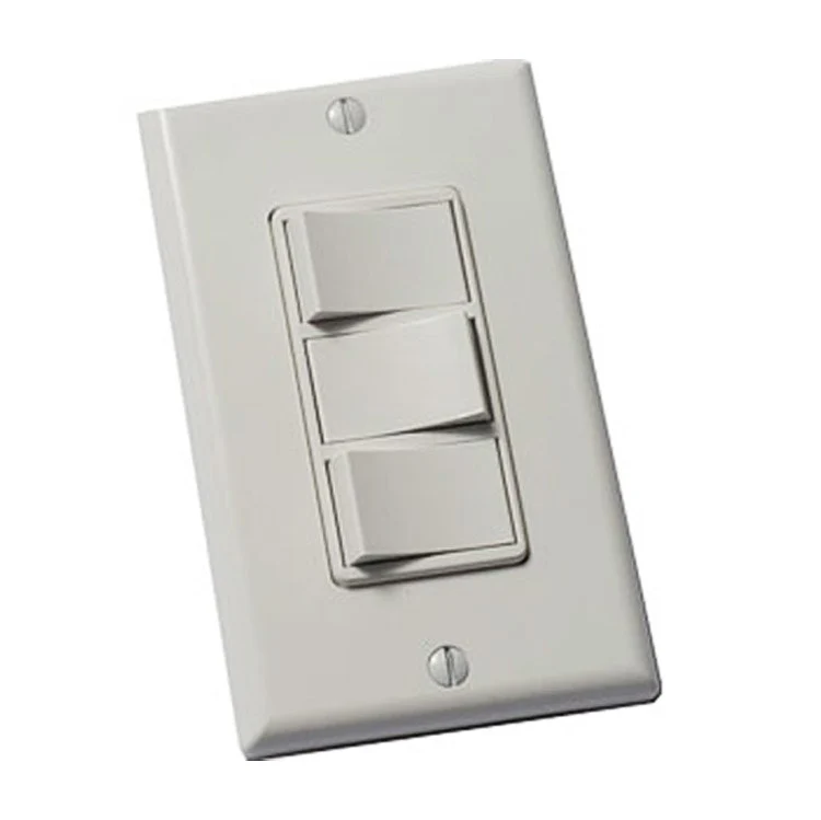 Bathroom Fan Switch WhisperControl 3 Function White FV-WCSW31 Push-in Side & Back Wired - Frankwebs