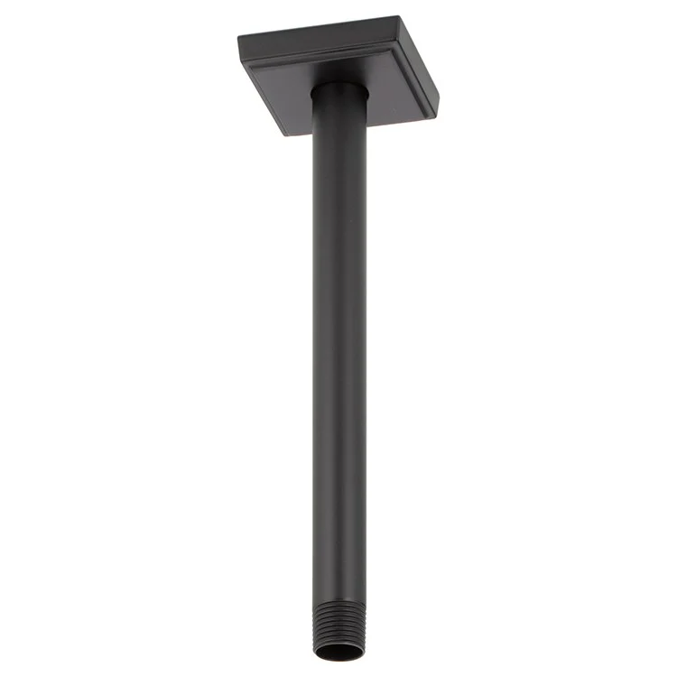 Shower Arm Universal Showering with Square Flange Brilliance Luxe Gold 10 Inch 1/2