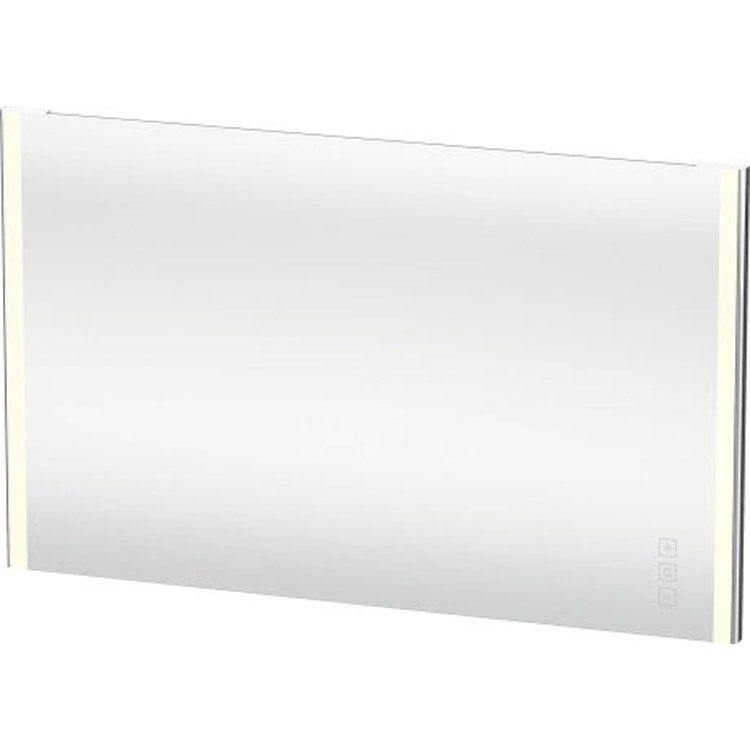 Mirror XSquare 31-1/2 x 51-1/8 Inch Chrome with Lighting Rectangle - Frankwebs