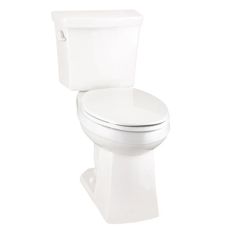 Toilet Burr Ridge 2 Pieces ErgoHeight White Elongated ADA 30-7/8 Inch 1.28 Gallons Per Flush 12 Inch - Frankwebs