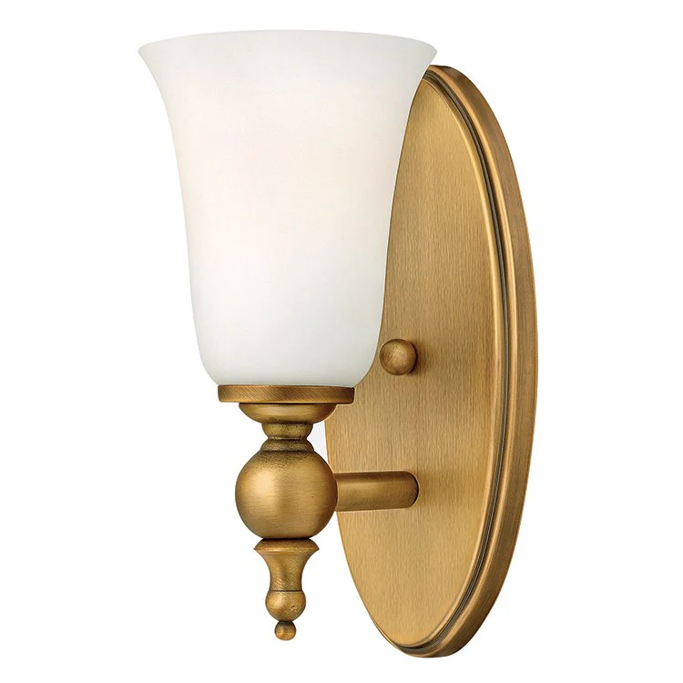 Yorktown Single-Light Wall Sconce with Glass Shade - Frankwebs