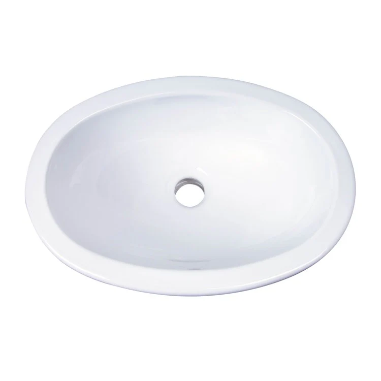 Lavatory Sink Lily 18-1/4 Inch Oval White - Frankwebs