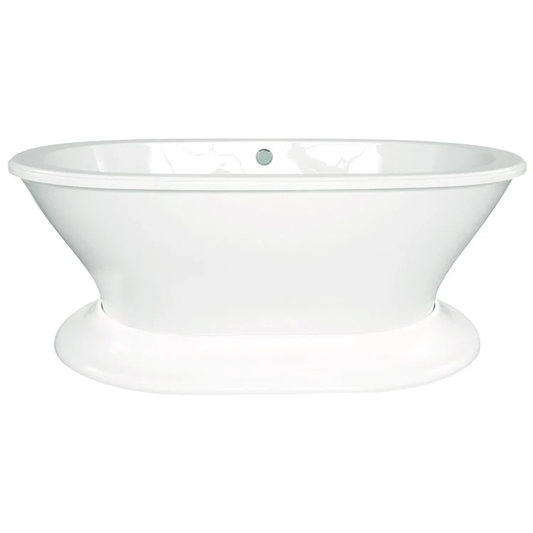 Air Tub Designer Collection Sophia Freestanding Biscuit Oval Acrylic 70 x 40 x 24 Inch - Frankwebs