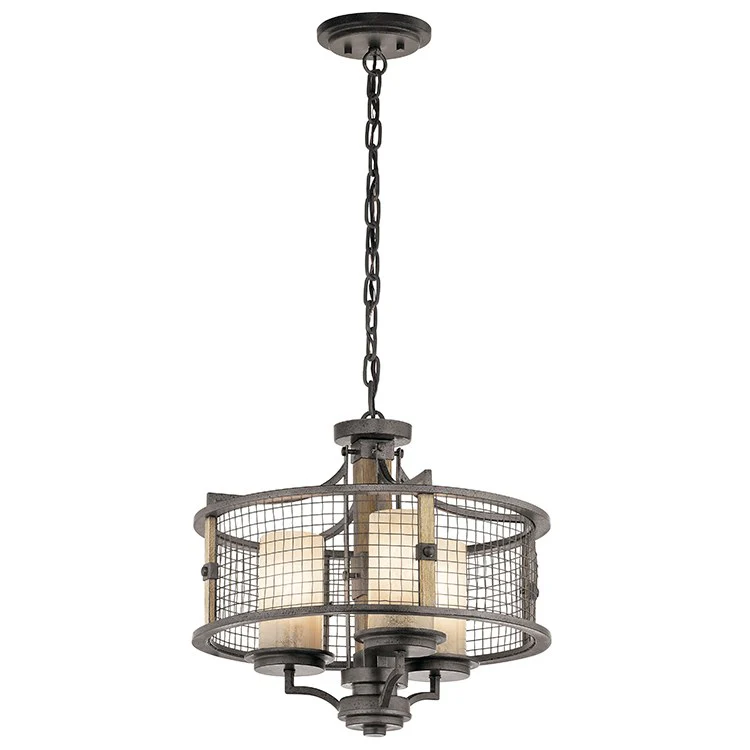 Ahrendale Three-Light Chandelier/Semi-Flush Mount Ceiling Fixture - Frankwebs