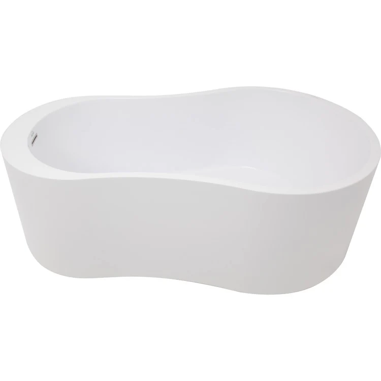 Air Tub Metro Collection Anaha Freestanding Biscuit Oval Hydroluxe SS 64 x 36 x 22 Inch - Frankwebs