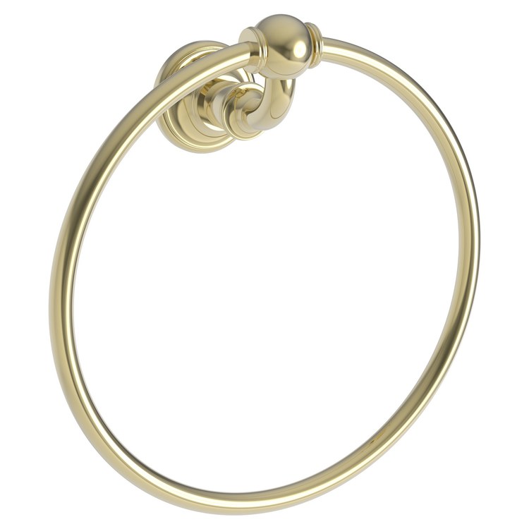 Towel Ring Ithaca 8-1/4 Inch Closed French Gold PVD Brass 3-1/4 Inch - Frankwebs
