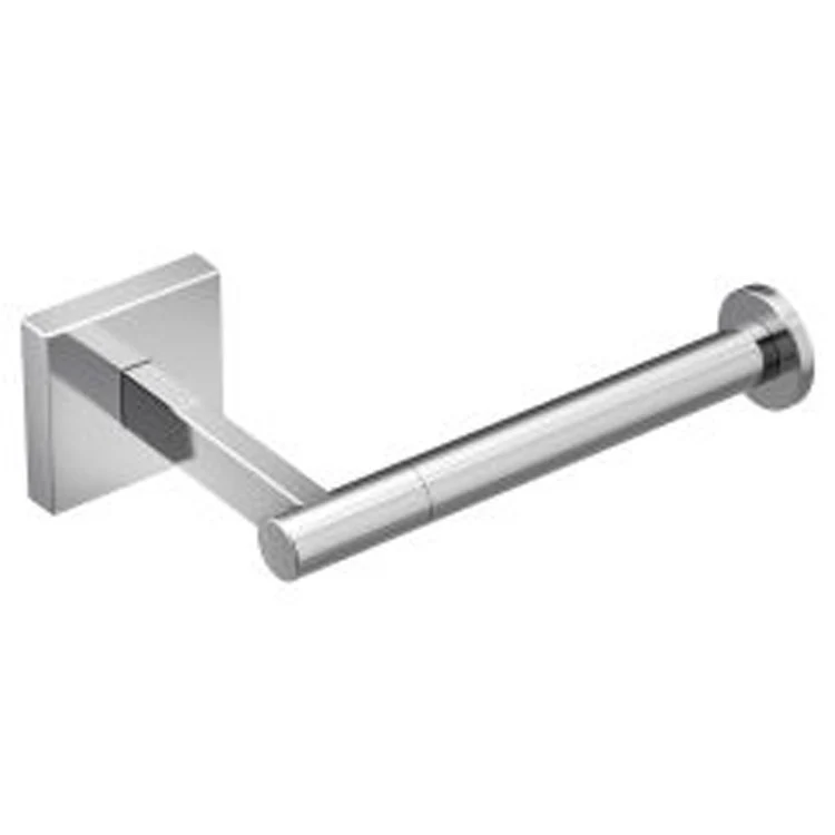 Toilet Paper Holder Triva Single Post Chrome Zinc/Stainless Steel 5-11/32 Inch 3-15/16 Inch Concealed Screw - Frankwebs