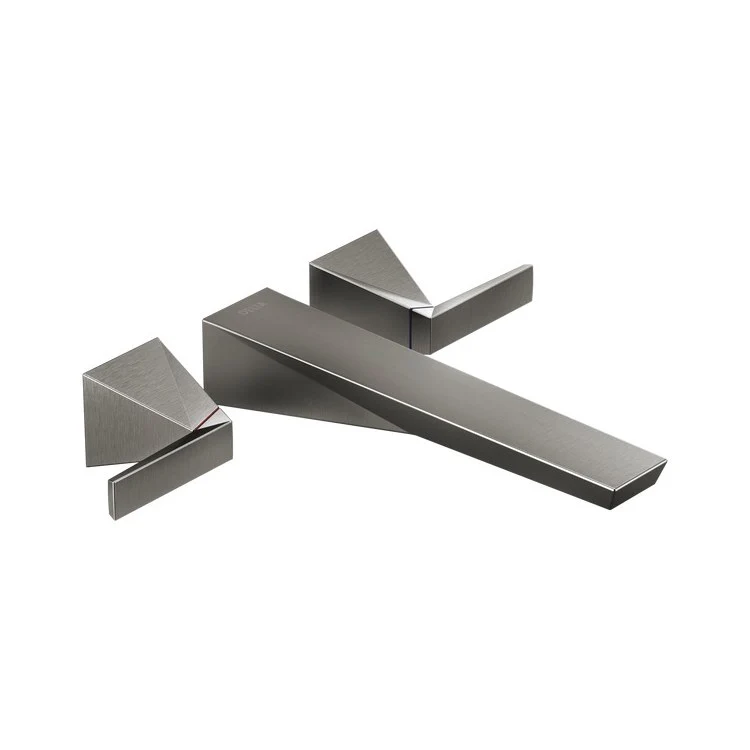 Tub Filler Trim Trillian Wall Mount Lever Lumicoat Polished Nickel 3 Hole 2-1/3 Inch - Frankwebs